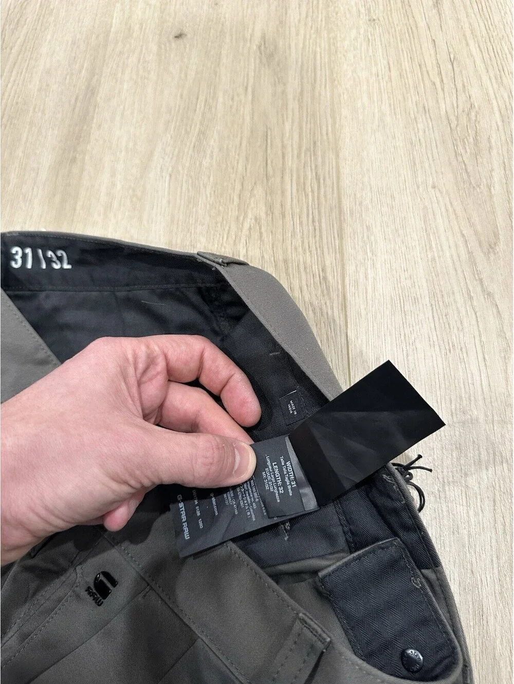 NWT G Star Raw Pants Mens Size 32x31 Brown Bronson Chino Micro Twill